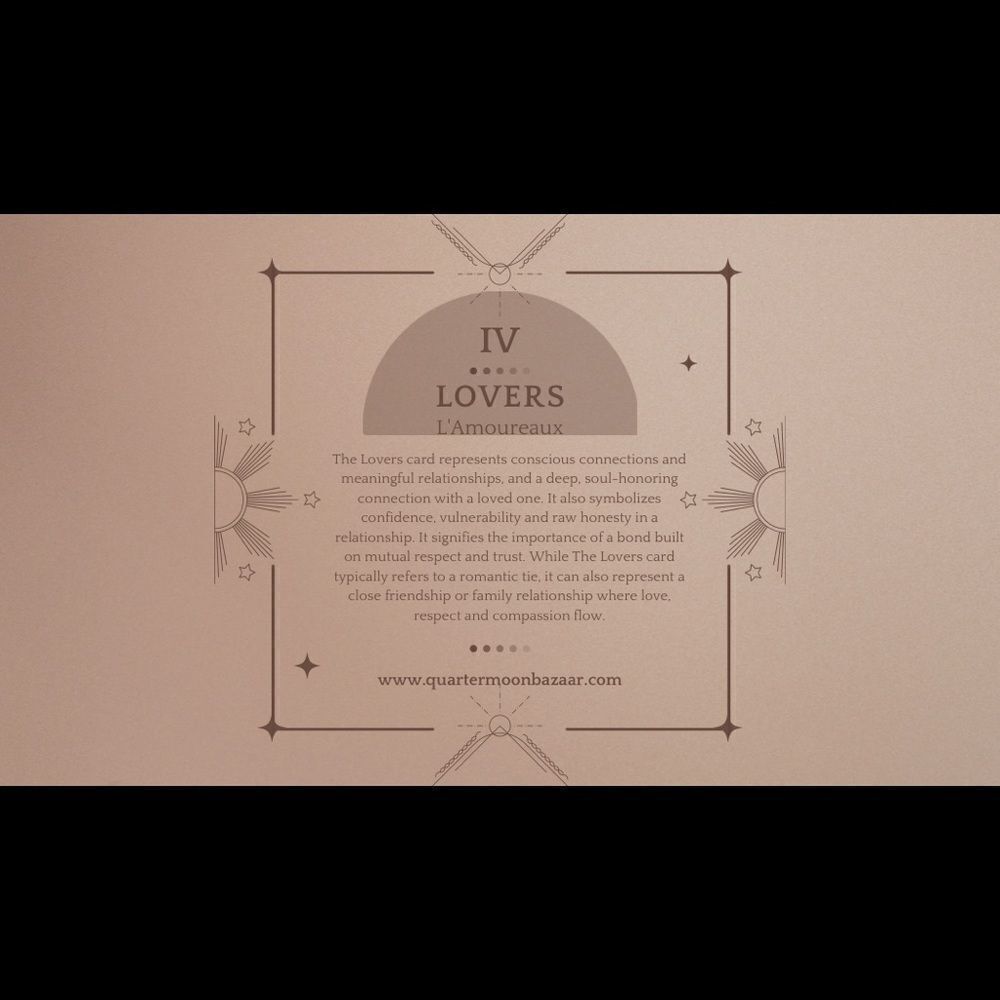 Lovers Tarot Card 18k Gold Plated Tarnish-Free Necklace NEW - Picture 6 of 6